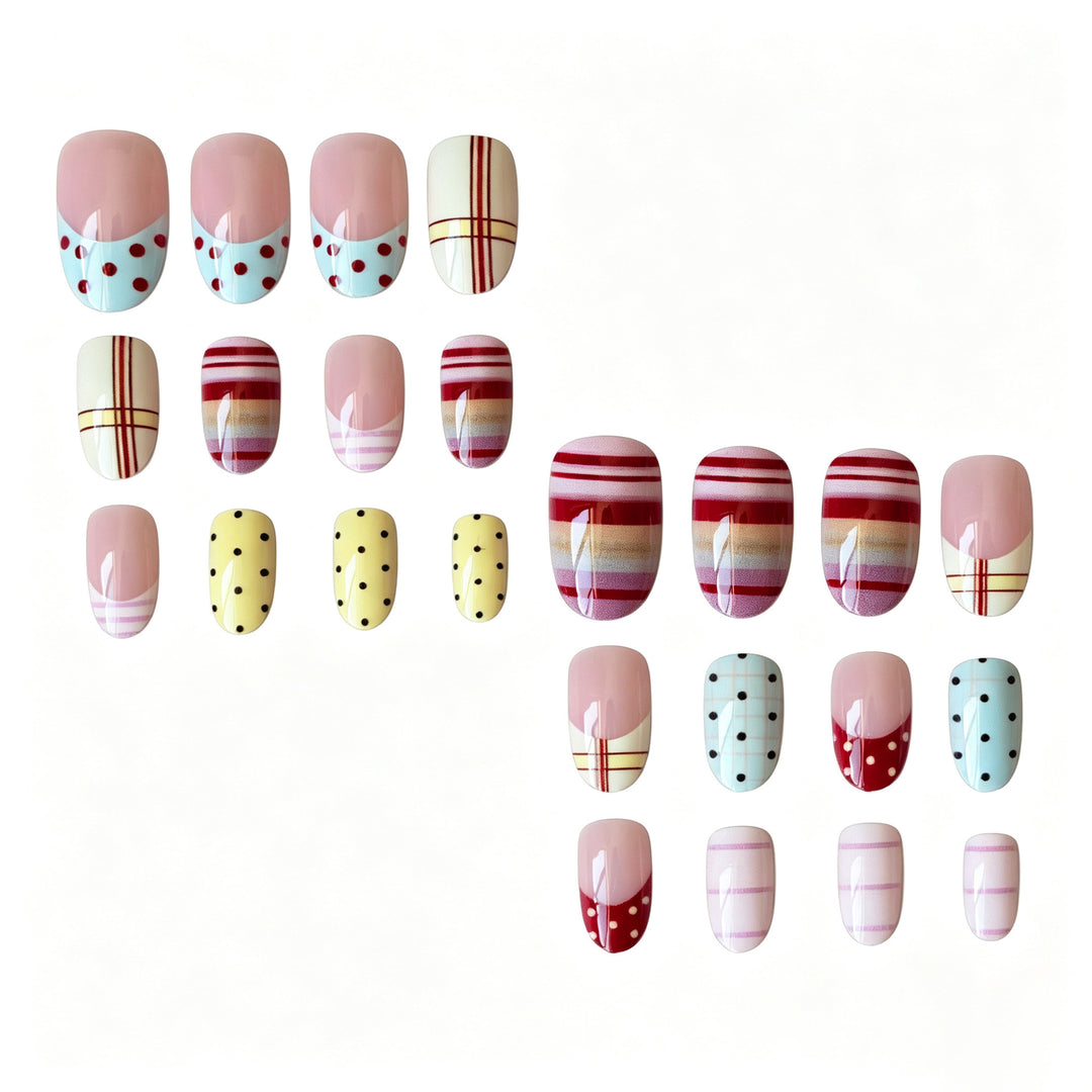 Trendy Mixed Design Nail Art