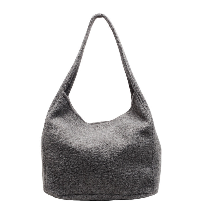 Cozy Textured Shoulder Tote Bag