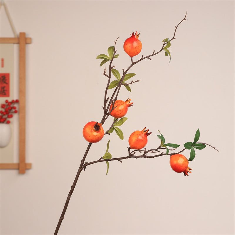 Decorative Pomegranate Branch Arrangement