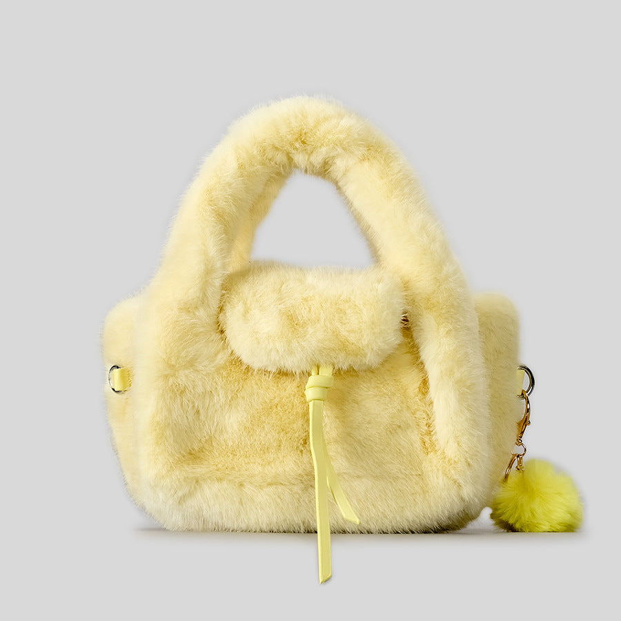 Luxurious Faux Fur Handheld Bag