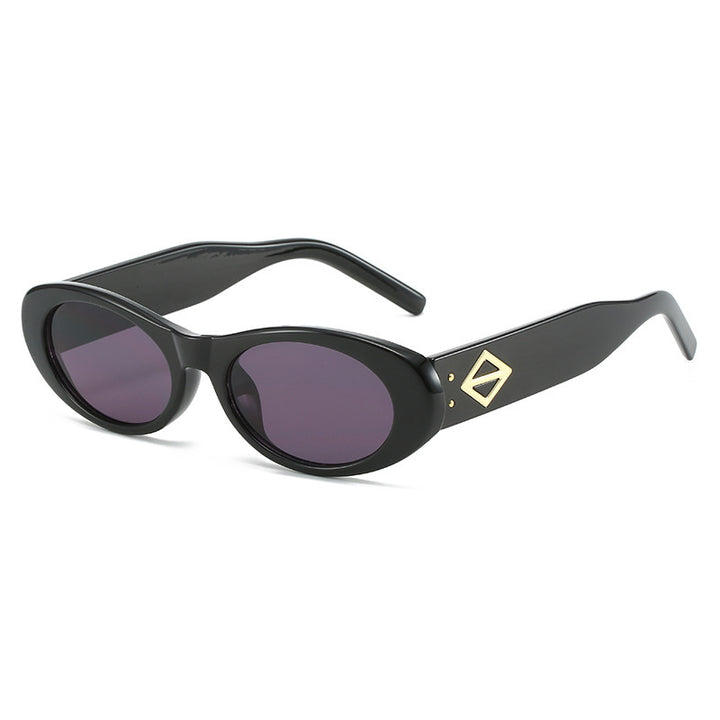 Vintage-Inspired Oval Frame Sunglasses Kalsten