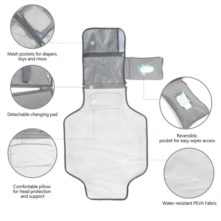 Practical changing bag with multifunctional compartments Kalsten