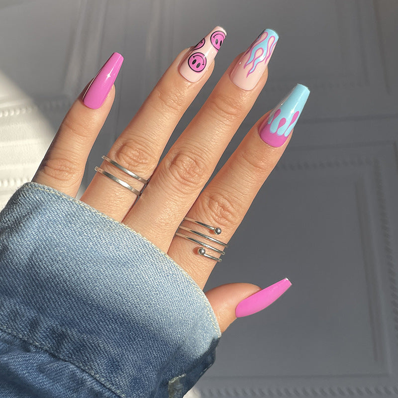 Playful Stiletto Nail Art Extensions Kalsten