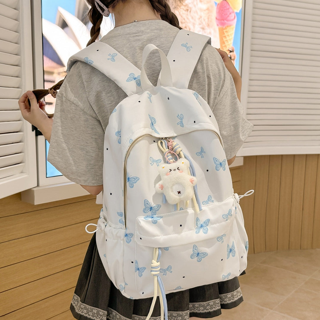 Charming Butterfly Print Casual Backpack Kalsten