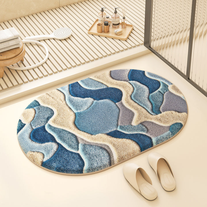 Colorful Geometric Design Bath Mat Kalsten