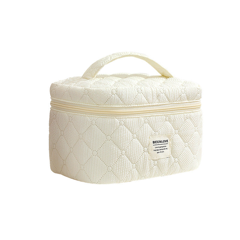 Quilted Multi-Compartment Makeup Organizer Kalsten