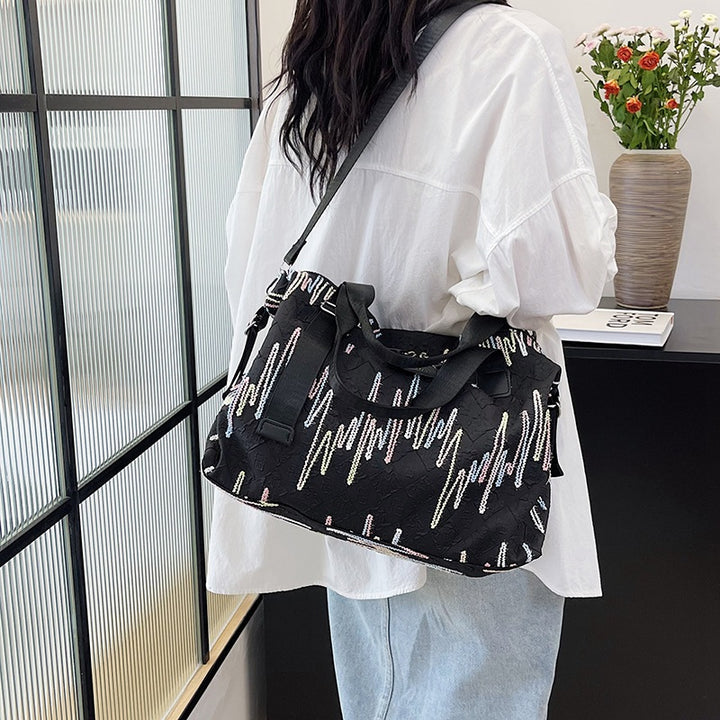 Chic Textured Travel Duffle Bag Kalsten
