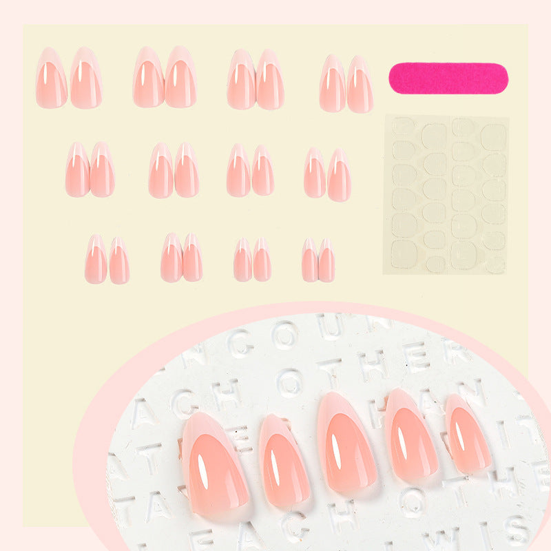 Elegant Press-On Nail Set with Natural Finish Kalsten