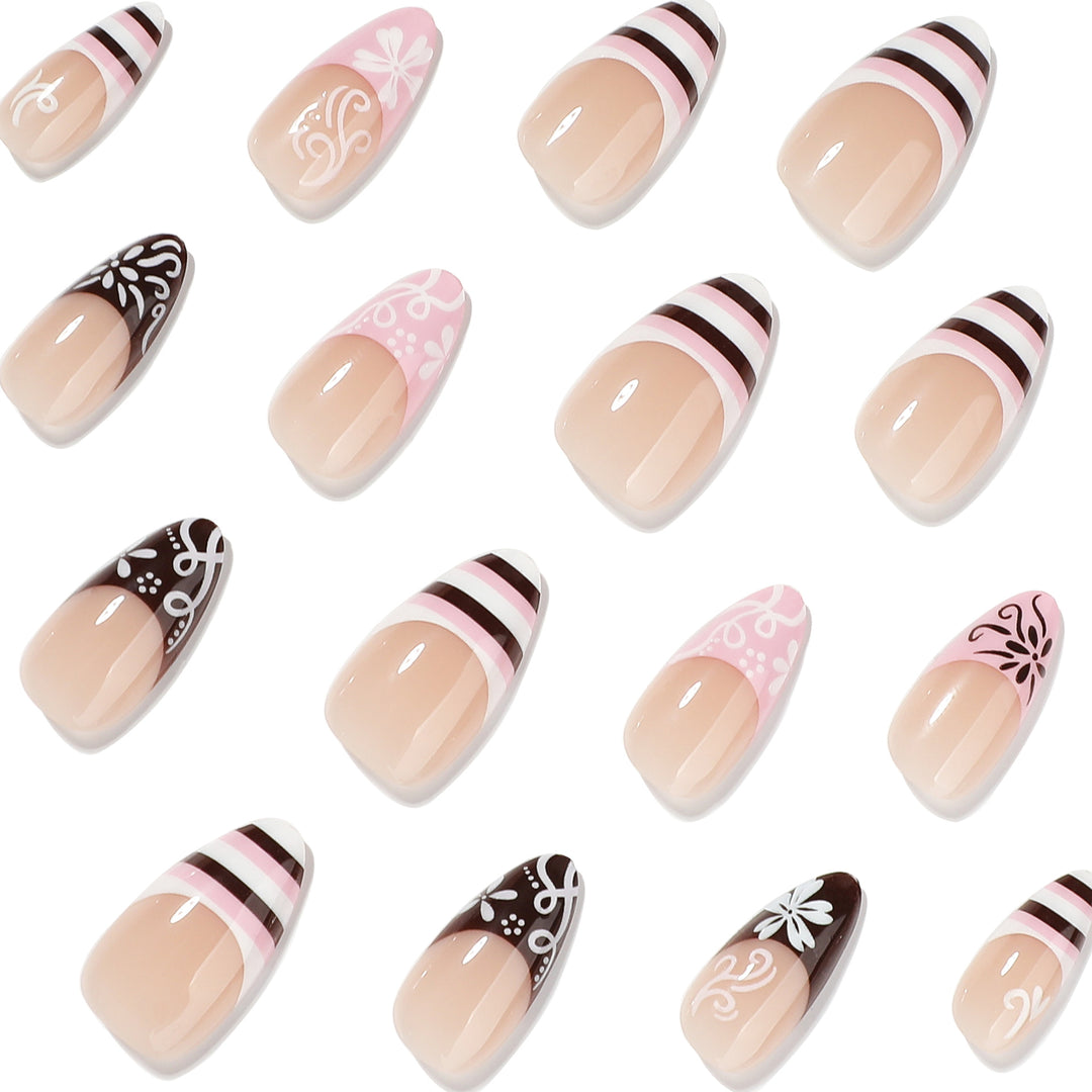 Artful stiletto nails with attractive patterns Kalsten