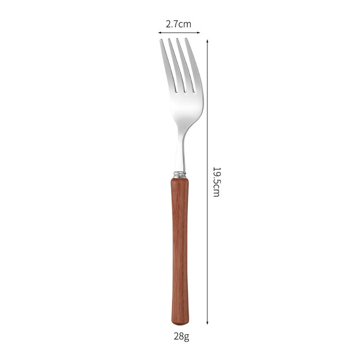 Elegant serving spoon with ergonomic wooden handle Kalsten