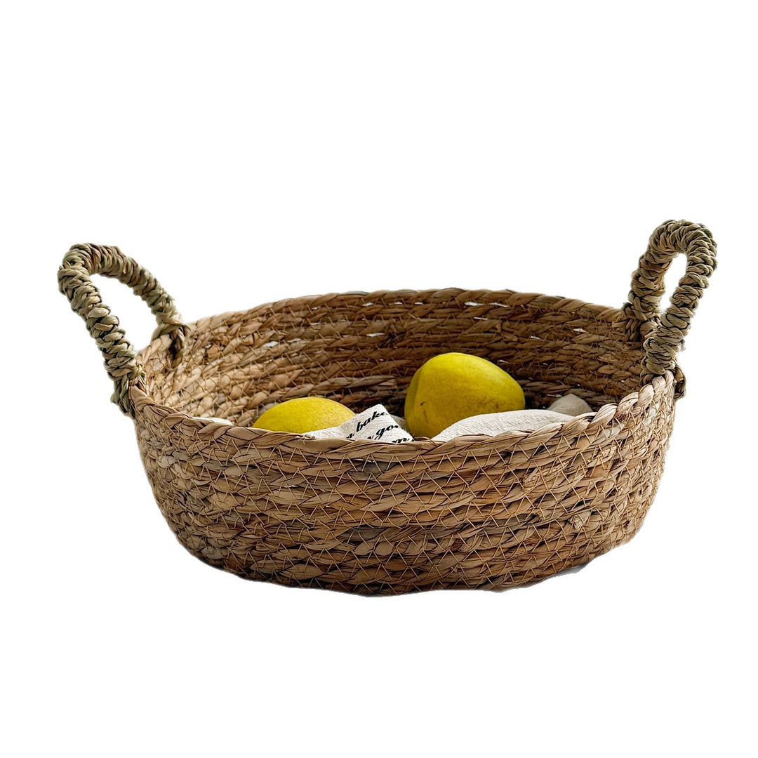 Handwoven storage basket with handles Kalsten