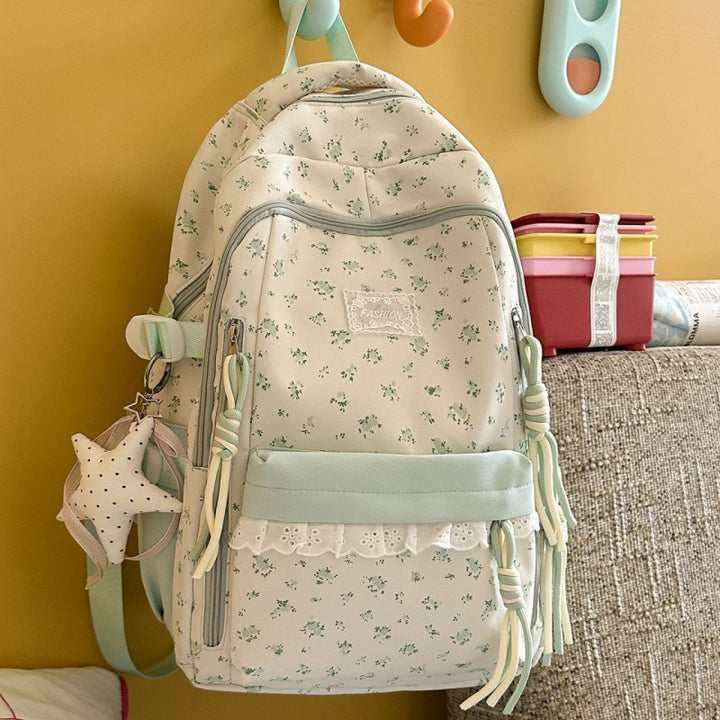Stylish Floral Patterned Backpack Kalsten