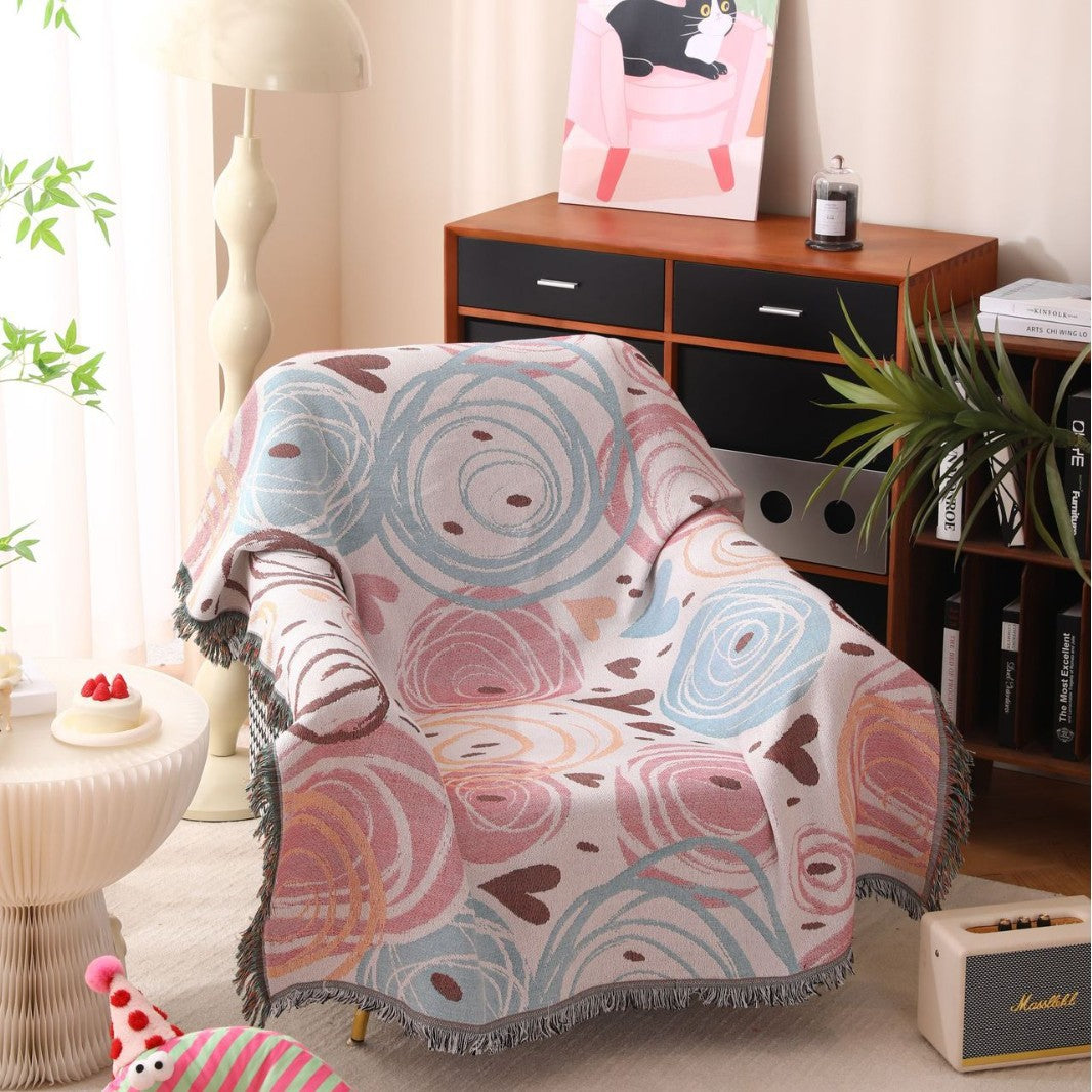 Decorative Floral Throw Blanket