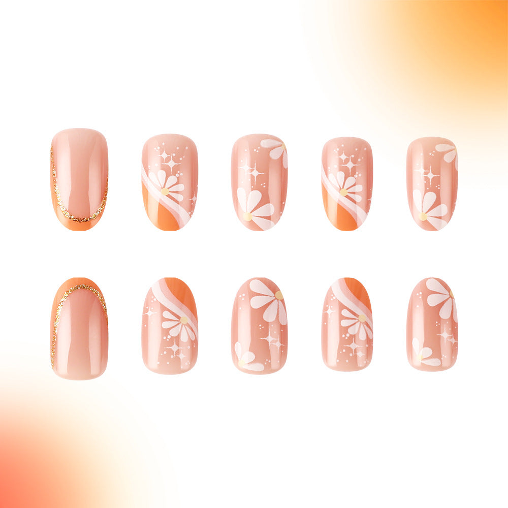 Elegant Floral Design Nail Art Kalsten