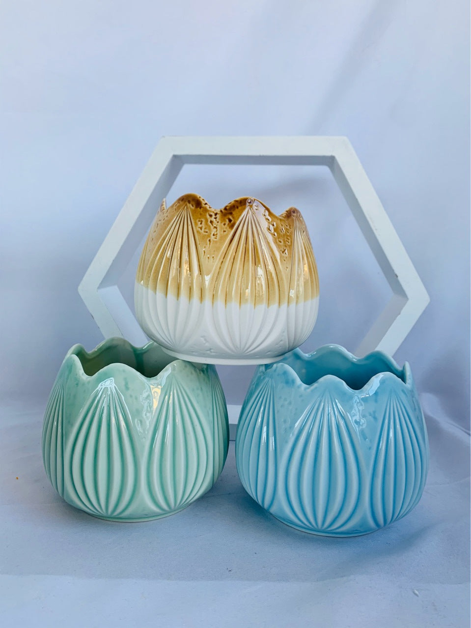 Decorative Ceramic Planter Kalsten