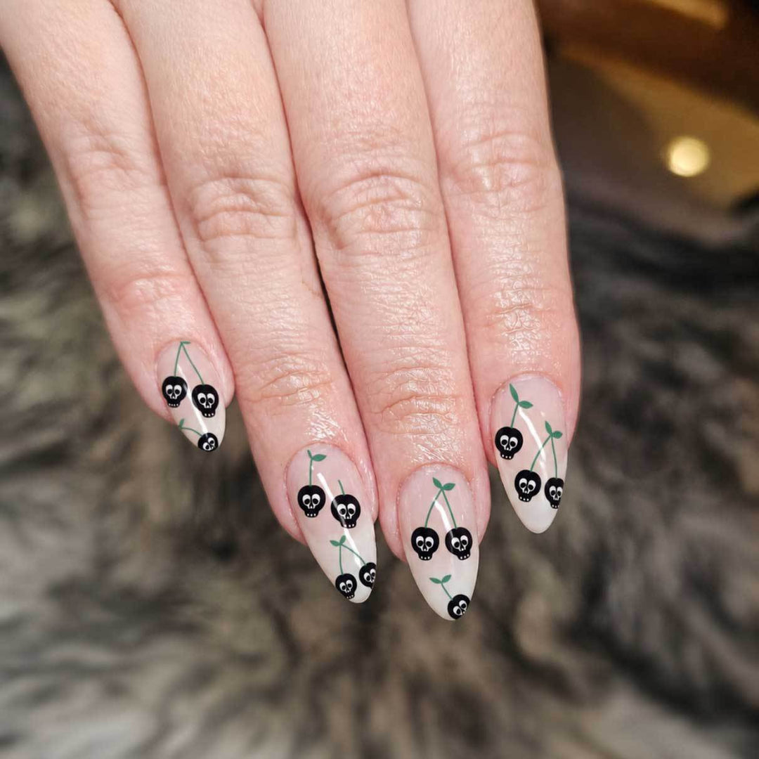 Edgy Skull Cherry Nail Art Kit