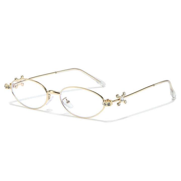 Elegant Rhinestone-Embellished Cat-Eye Sunglasses Kalsten