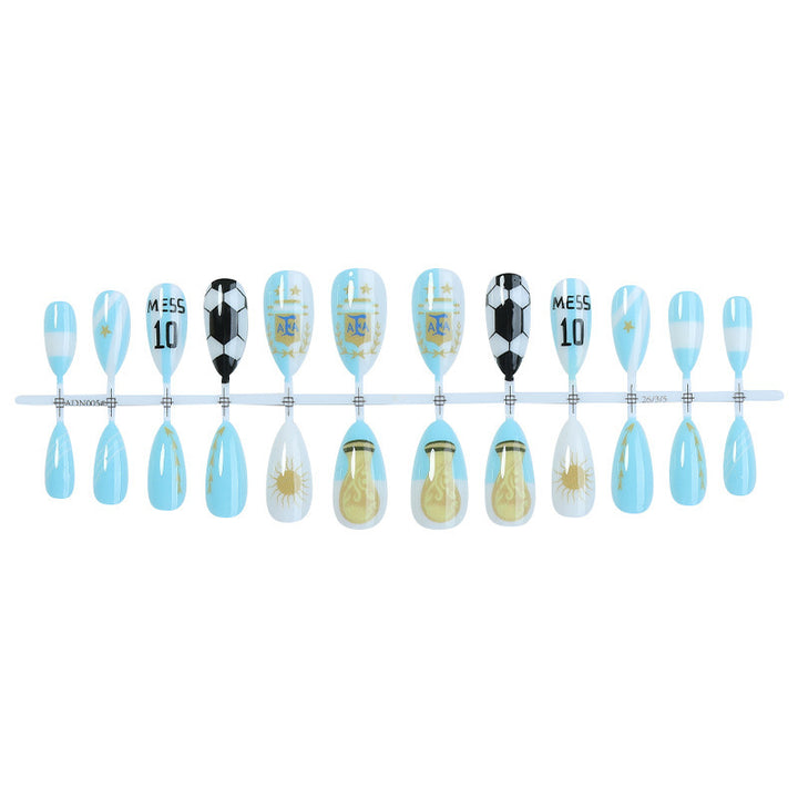 Creative nail art set with football theme Kalsten