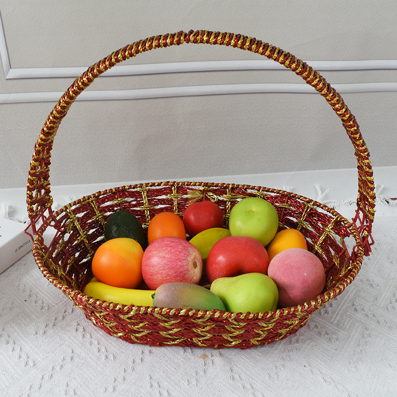 Colorful Decorative Woven Basket Kalsten