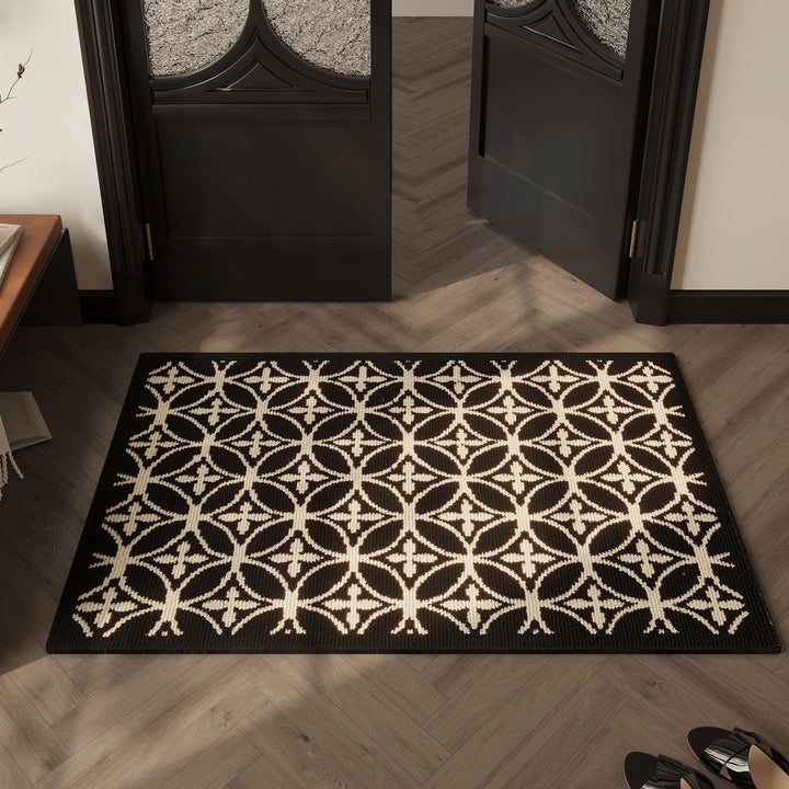Decorative Geometric Patterned Entrance Mat