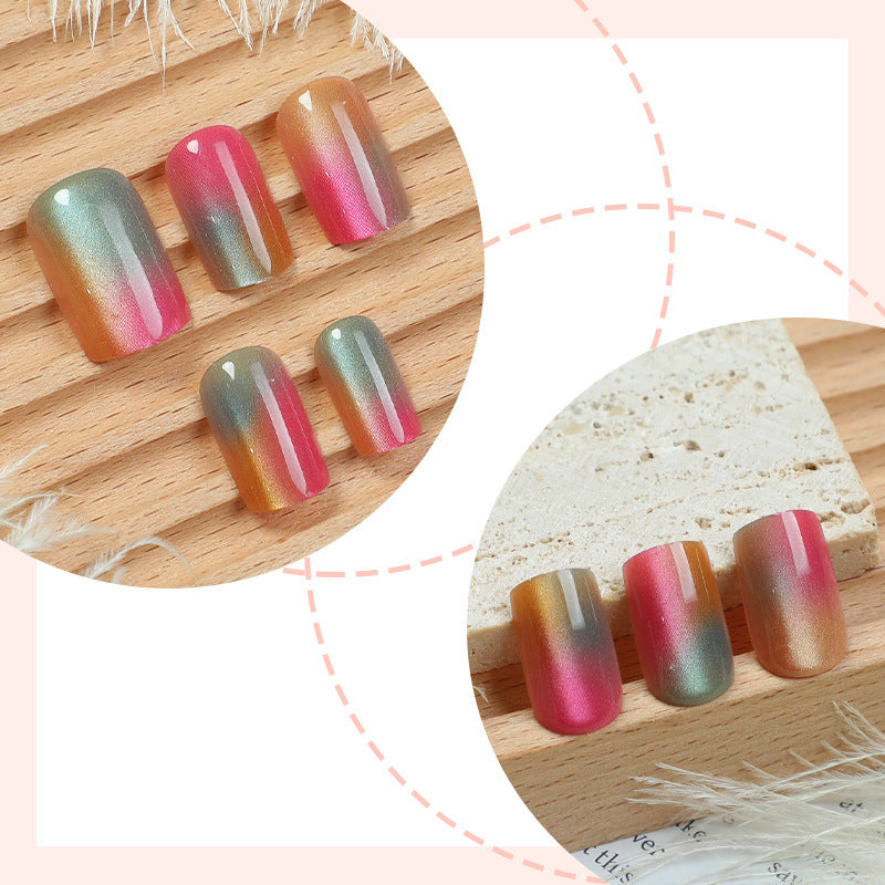 Acrylic nail set with gradient design Kalsten