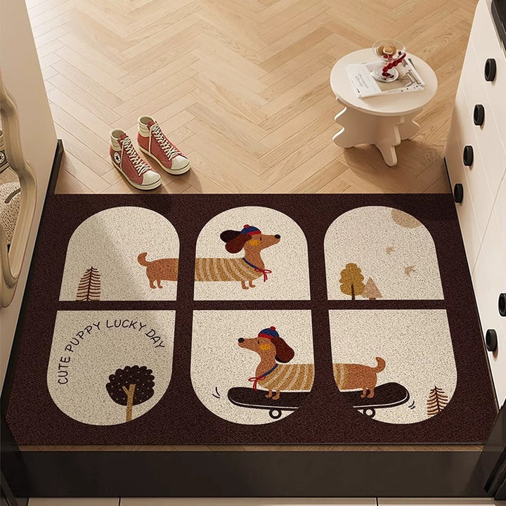 Fun Dog-Themed Indoor Welcome Mat