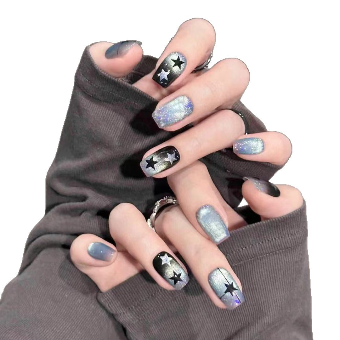 Starry Night-Themed Press-On Nail Art Set Kalsten