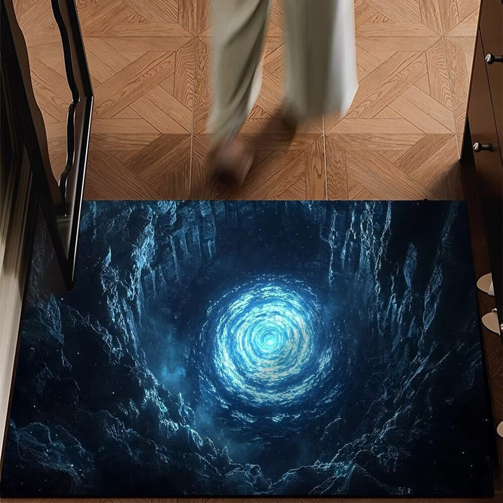 Artistic Water Ripple Print Area Mat Kalsten