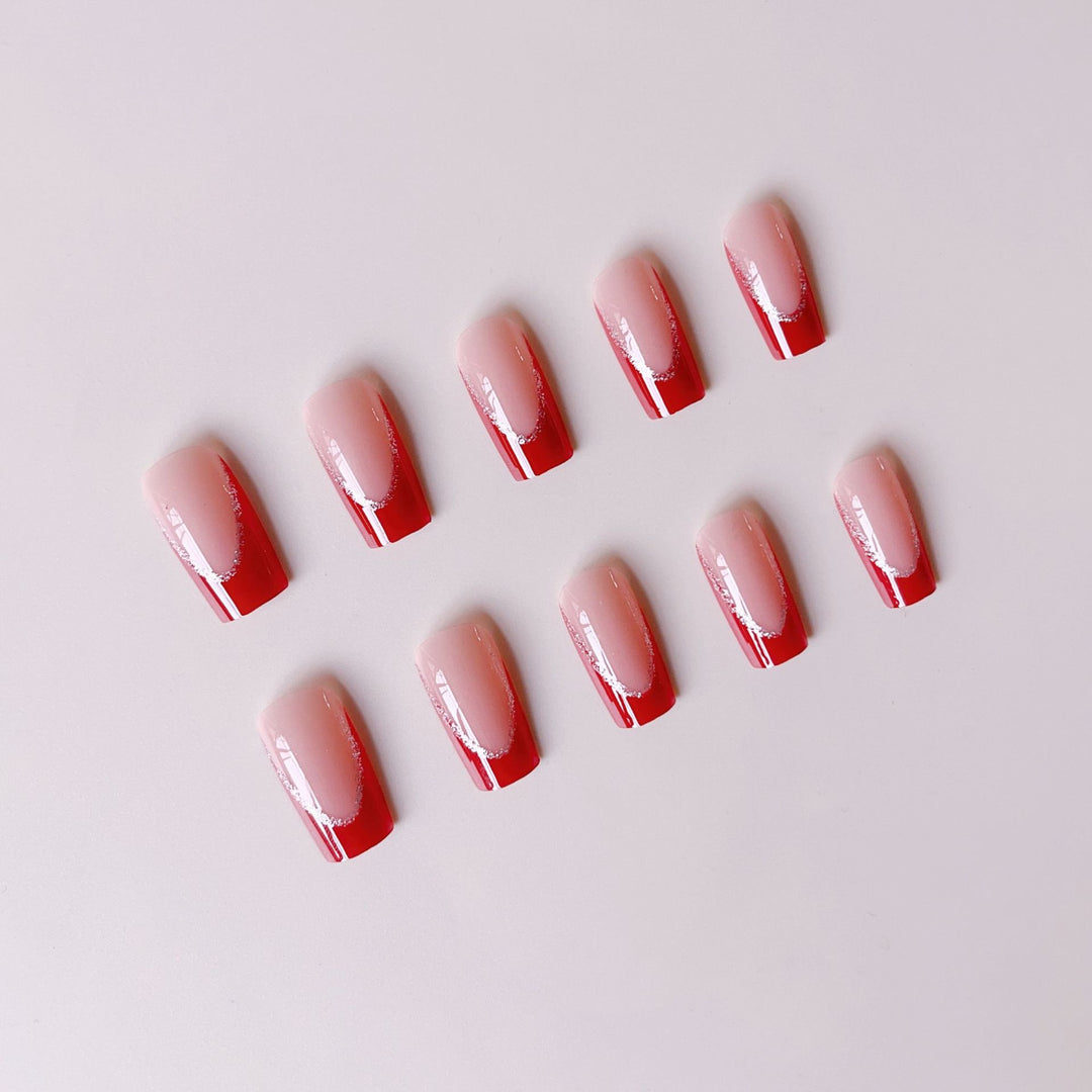 Acrylic nail set with elegant design and glamorous accents Kalsten
