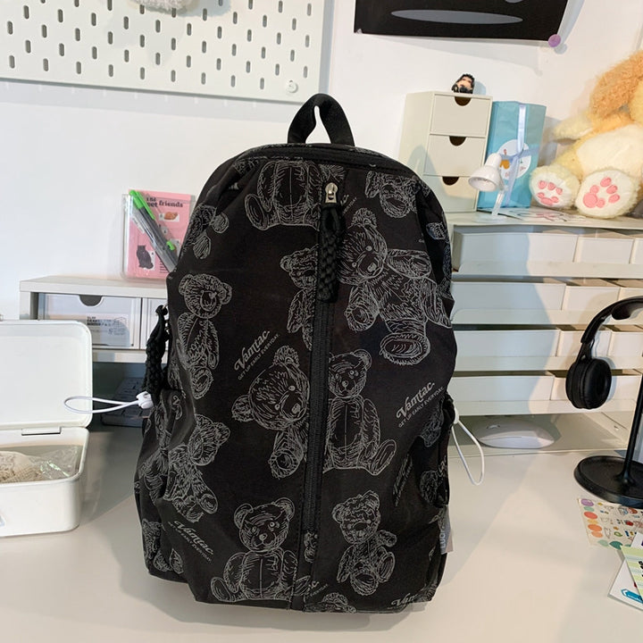 Bear-Themed Lightweight Backpack Kalsten