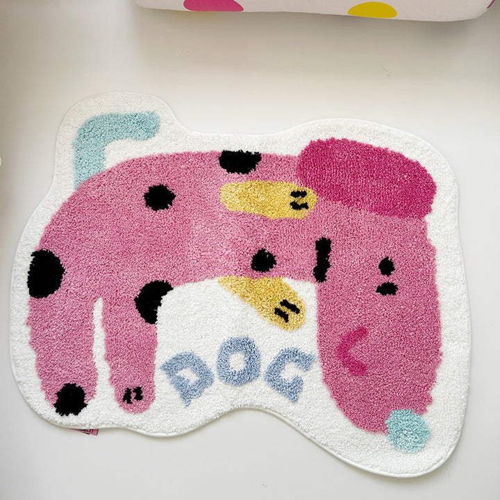 Elephant Theme Plush Rug