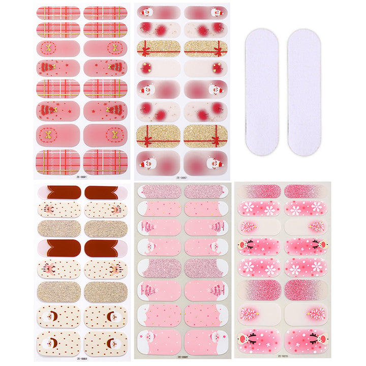 Holiday-Themed Nail Art Stickers