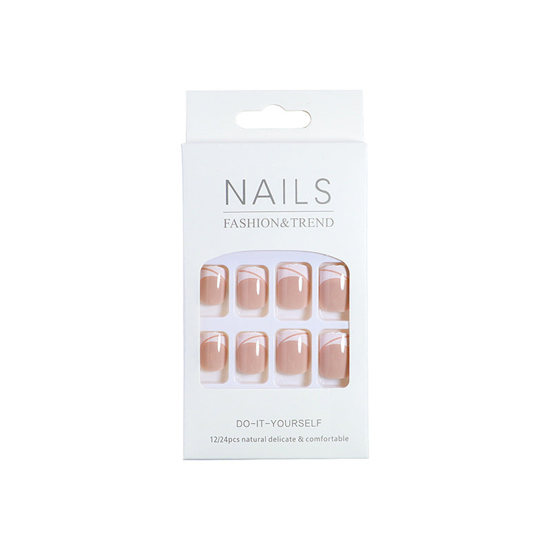 Elegant French Tip Press-On Nails Kalsten