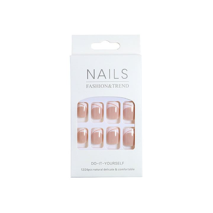 Elegant French Tip Press-On Nails Kalsten