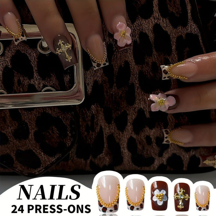 Decorative Press-On Nail Set Kalsten