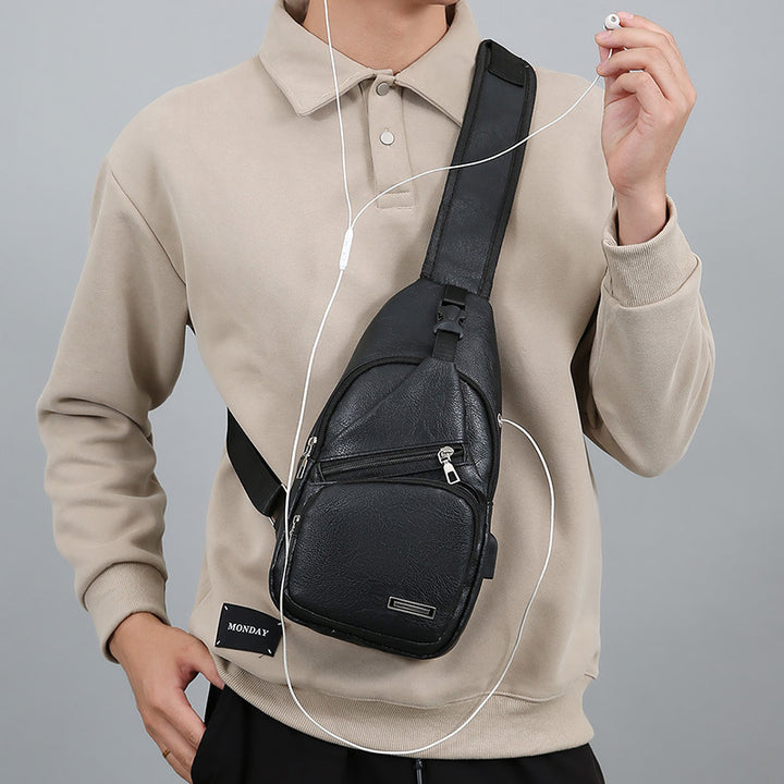 Multi-Compartment Stylish Sling Bag Kalsten