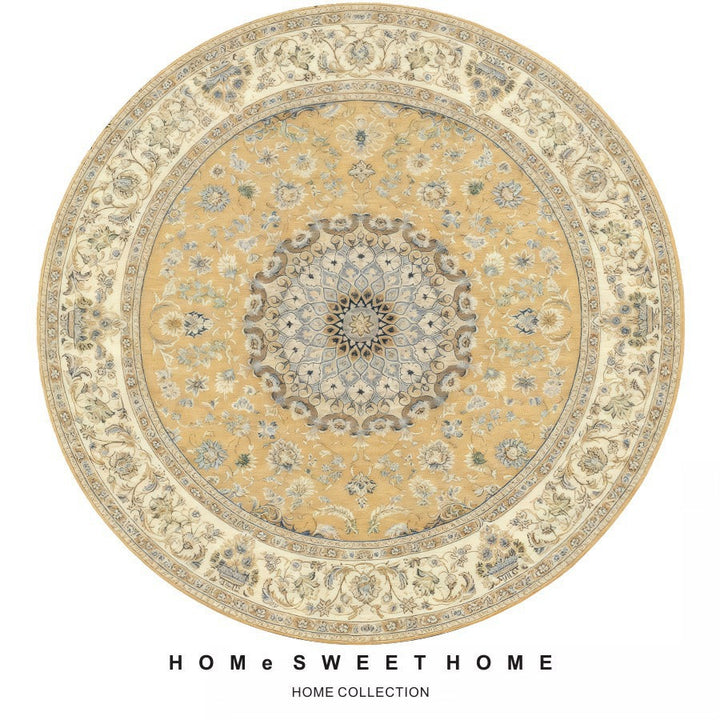 Vintage-Inspired Round Rug