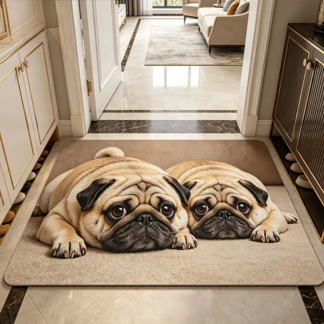 Corgi-Themed Plush Area Rug Kalsten