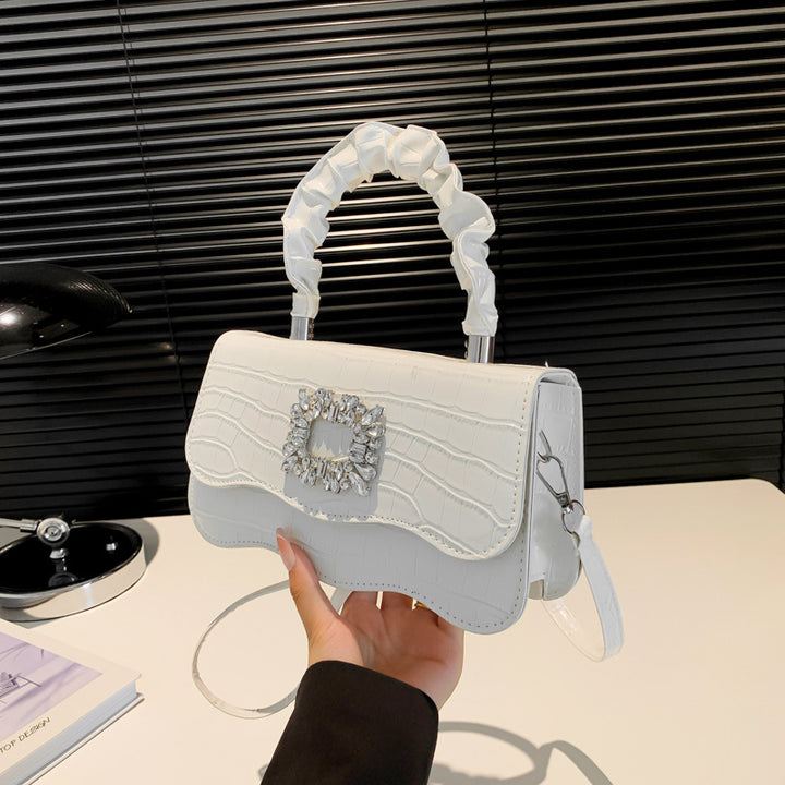 Glamorous Crocodile Texture Evening Handbag Kalsten