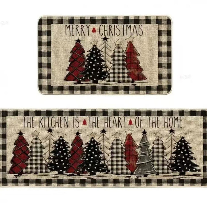 Festive Christmas Kitchen Mat Set Kalsten