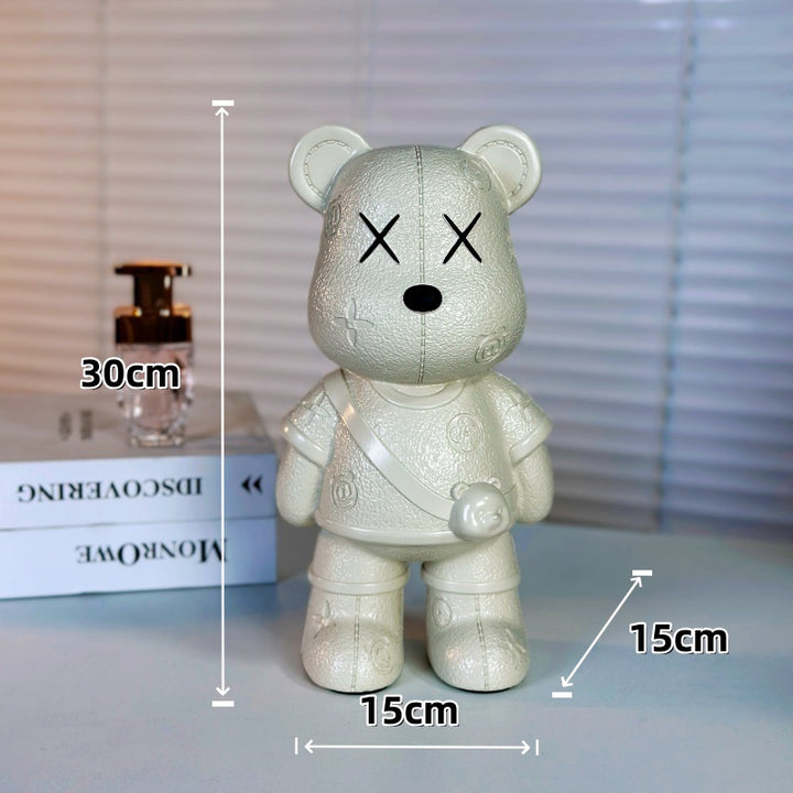 Artistic Bear Figurine for Home Decor Display