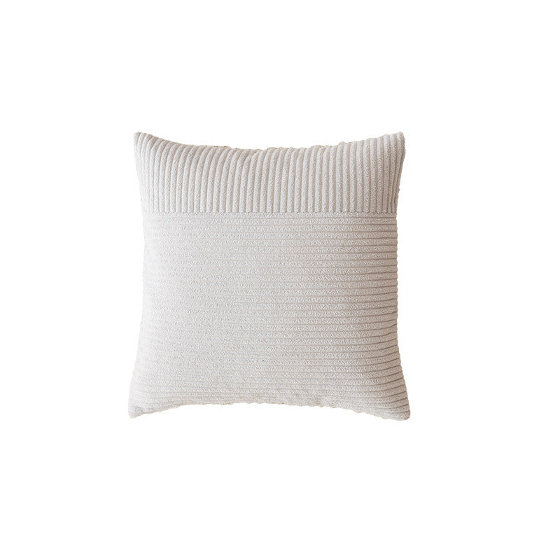 Ribbed Texture Decorative Pillow