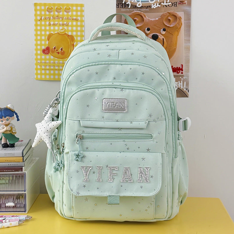 Fun Star-Embellished School Backpack Kalsten