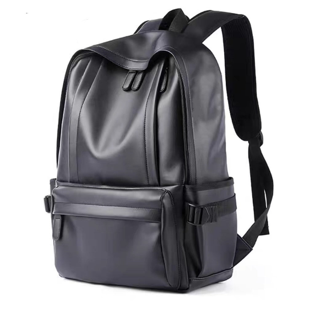 Sleek Faux Leather Backpack Kalsten