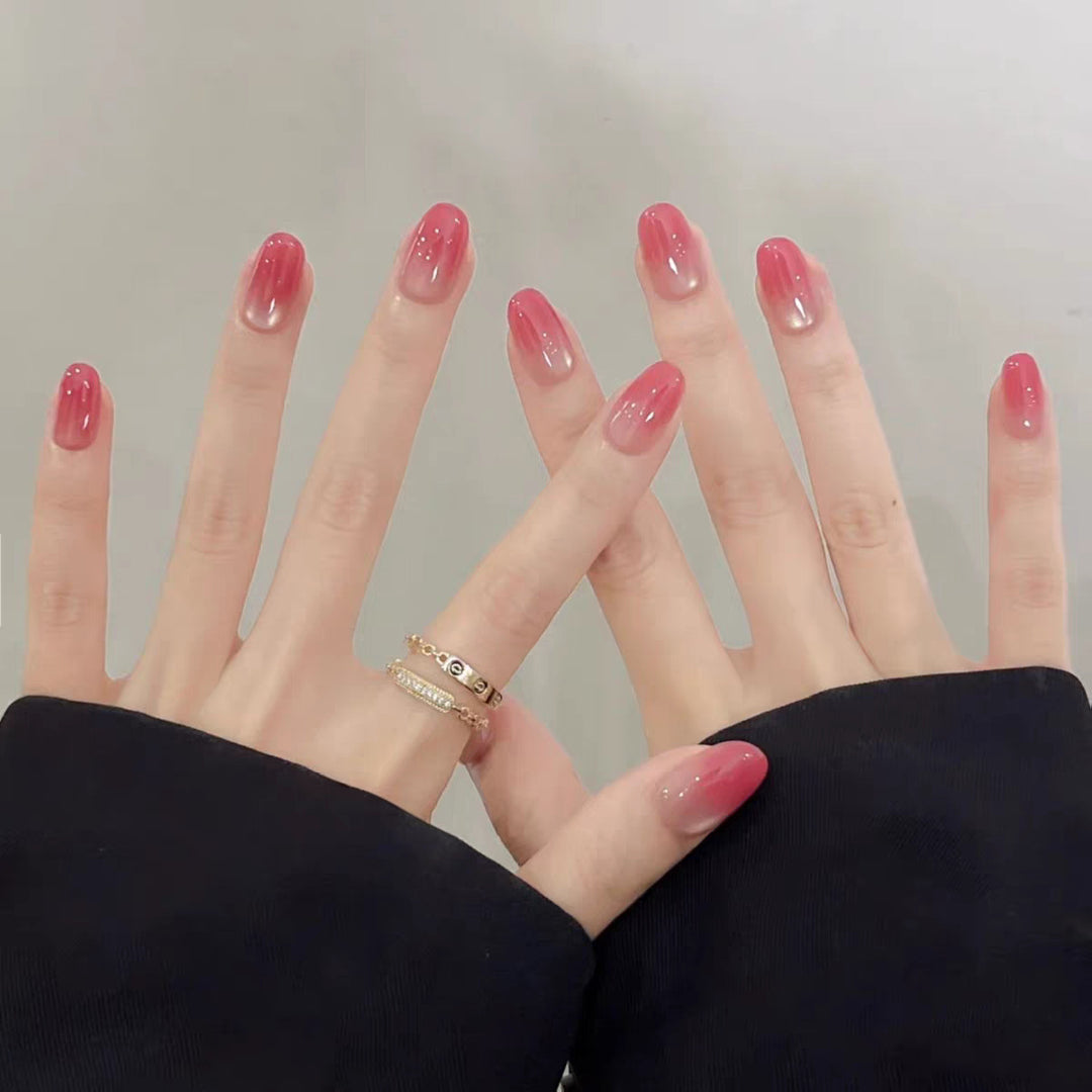 Artistic Character-Embossed Press-On Nail Set Kalsten