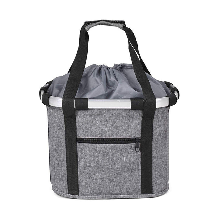 Collapsible Padded Front Bicycle Pet Basket with Safety Leash and Zipper Pocket Kalsten