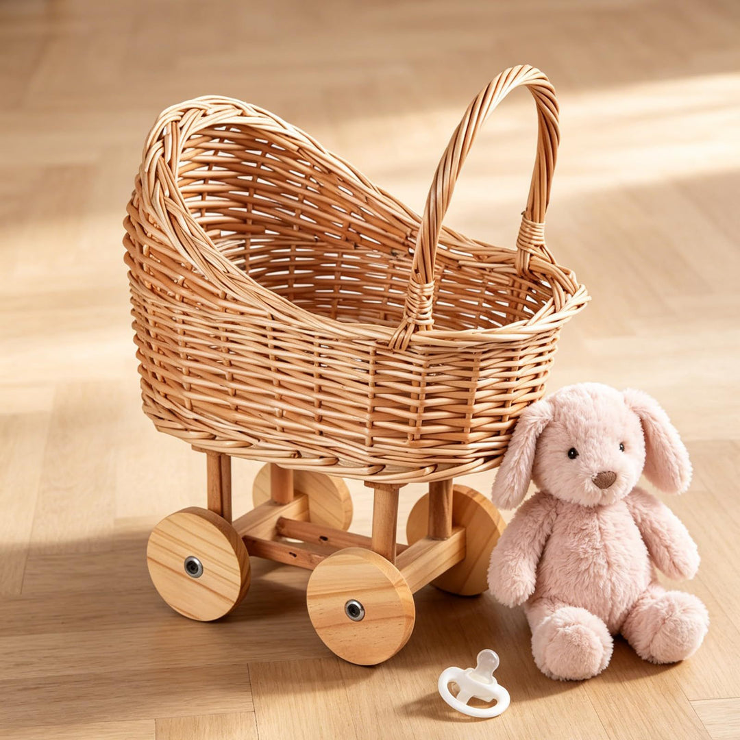 Playful Flower Basket On Wheels Kalsten