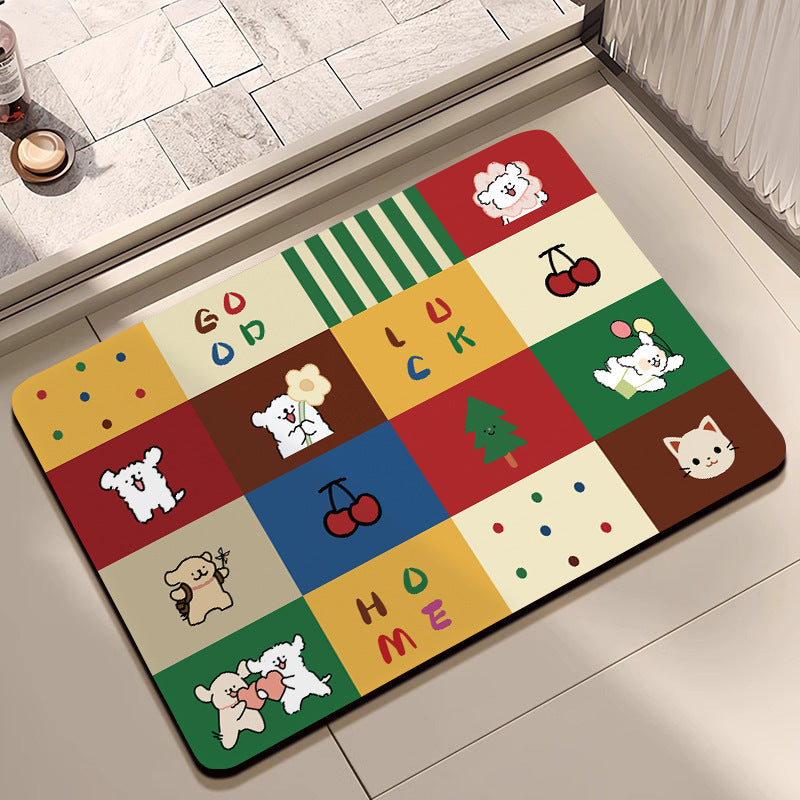Cute Cartoon Character Welcome Mat