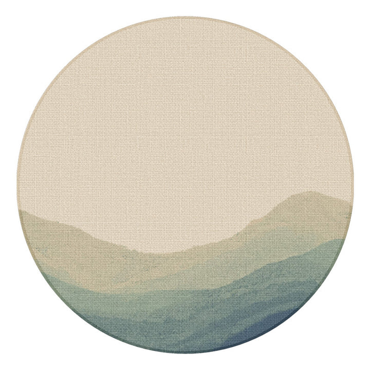 Round Textured Area Rug Kalsten