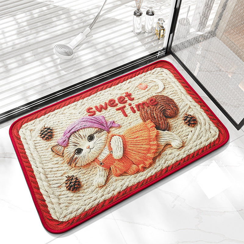 Decorative Cartoon Bath Mat Kalsten